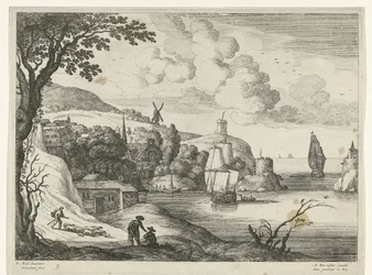 Landsby ved en bukt Italienske landskap (serietittel)