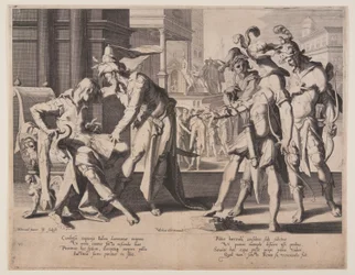 Cambyses Commanding Flaying, plate 6 fra Thrones of Justice (Thronus Iustitiae)