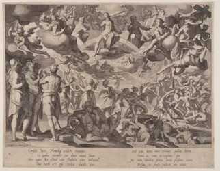Last Judgment, plate 13 fra Thrones of Justice (Thronus Iustitiae)