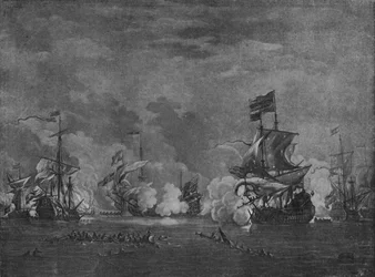 Sir Edward Spragge og Cornelius Tromp, sent på 1600-tallet