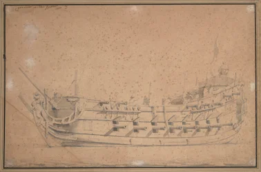 «Lekeprisen», ca. 1689 (grafitt, gråvasket)