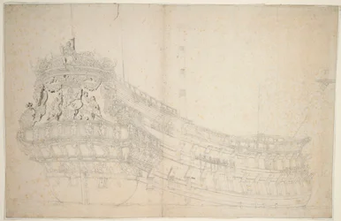 Portrett av «Hollandia», ca. 1666 (offset, gråvasket)