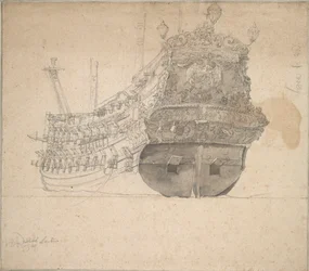 Portrett av «Schieland», ca. 1666 (grafitt, gråvasket)