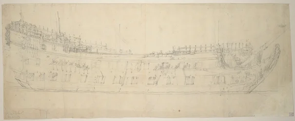 Portrett av «Swiftsure», 64 kanoner, bygget i 1621 og gjenoppbygd i 1653