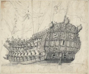 Portrett av «Tigeren» (1678), ca. 1681 (grafitt, gråvasket)