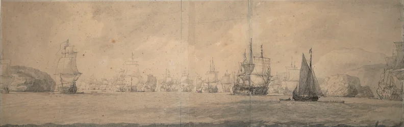 De nederlandske indiamenerne seiler mot Bok op Raa (Bjaelkero), 25. august–4. september 1665