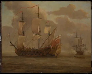 «Woolwich» foran en lett bris, ca. 1677 (olje på panel)