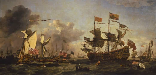 Kongelig besøk til flåten i Themsen-elvemunningen, 6. juni 1672