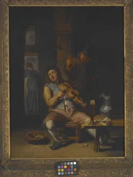 The Revelers (olje på tre)