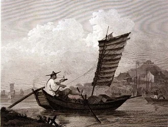 Økonomi av tid og arbeid eksemplifisert i en kinesisk vannmann, gravert av Thomas Medland (1755-1823) pub. av G. Nicol
