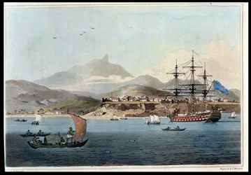 Porto Praya på øya St. Jago, tavle 4 fra 