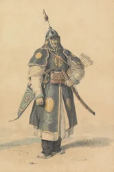 Portrett av en kinesisk soldat