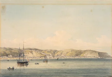 Byen Valparaiso på kysten av Chili
