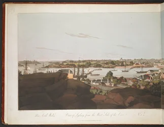 Utsikt fra Sydney på vestsiden av bukten.