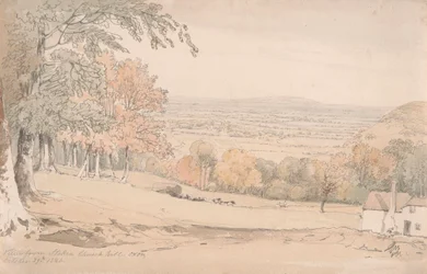 Utsikt fra Stokenchurch Hill, Buckinghamshire