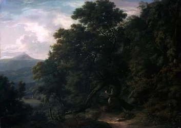 Utsikt over Powerscourt Demesne (olje på lerret)