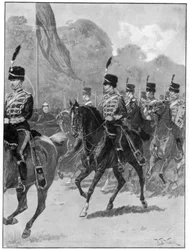 Gjennomgang av 1st Yeomanry Brigade av dronningen i Windsor Park, 1894.