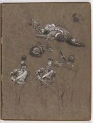 Studier til oljemaleriet, ?Flagget: Albuhera, 16. mai 1811?