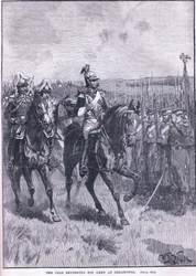 Tsaren gjennomgikk hæren sin ved Sebastopol 1856 e.Kr