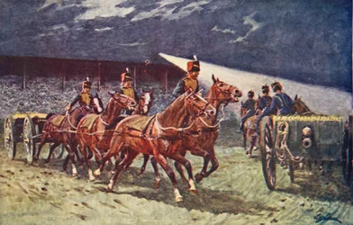Royal Horse Artillery Drive ved søkelys-tatoveringen