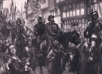 Wallace på vei til Westminster Hall AD 1304