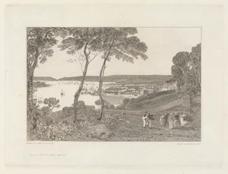 Plymouth Dock fra Mount Edgecumbe
