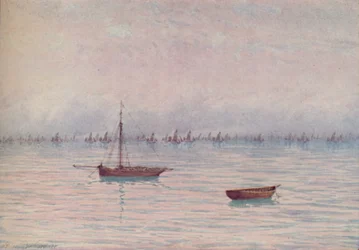 En fiskeflåte, 1910