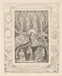 Jobs bok, plate 14, Da morgenstjernene sang sammen