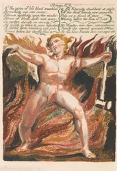 The First Book of Urizen, Plate 15, "8. Livskloden blodet skalv ...." (Bentley 18)