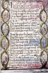 P.124-1950.pt3 Introduksjon: plate 3 fra Songs of Innocence and of Experience (kopi R) c.1802-08 (etsing, blekk og akvarell)