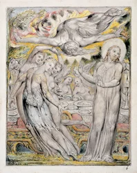 PD.18-1950 Kristus nektet banketten tilbudt av Satan, fra 