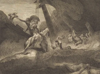Skisse av et forlis, 1809.