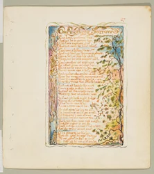 Sanger om uskyld og om erfaring: On Anothers Sorrow, ca. 1825.