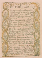 Songs of Innocence and of Experience, plate 3, "Introduction" (Bentley 4)