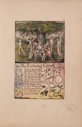Songs of Innocence and of Experience, Plate 5, The Ecchoing Green (Bentley 6)