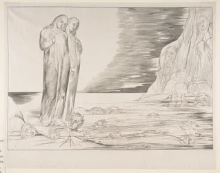 The Circle of Traitors: Dantes Foot Striking Bocca Degli Abbate, fra Dantes Infe..., ca. 1825-27.