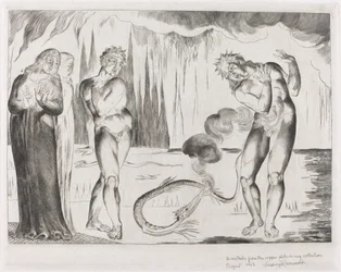Tyvenes sirkel, Buoso Donati angrepet av slangen, 1827.