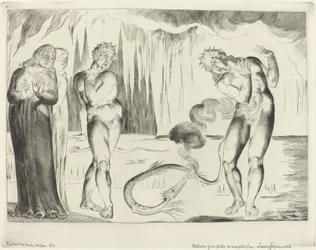 Tyvenes sirkel, Buoso Donati angrepet av slangen, 1827.
