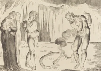 Tyvenes sirkel, Buoso Donati angrepet av slangen, 1827.