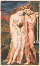 Den første boken til Urizen, plate 18 (Bentley 21)