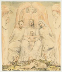 Den hellige familie også kjent som Kristus i sannhetens fang, ca. 1805.