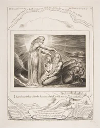 The Vision of God, fra illustrasjoner av Jobs bok, 1825-26.