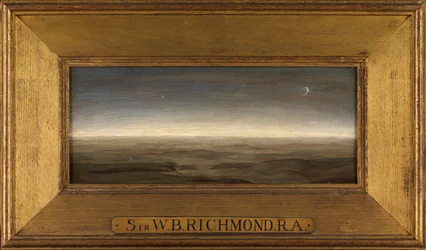 A Centaur by Moonlight, Morea (olje på panel)