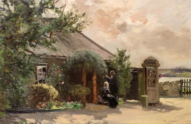 Balgay Lodge, Dundee (olje på lerret)