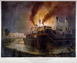 Ødeleggelse av våpenlageret i Tower of London ved brann, 30. oktober 1841