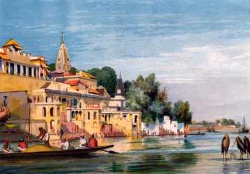 Cawnpore på Ganges, India, 1857.