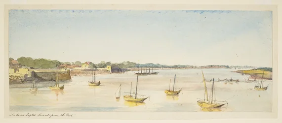 River Taptie, Surat fra forten (båter)