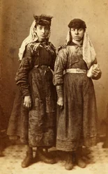 Portrett av to arbeidere ved Tredegar Iron Works, Wales