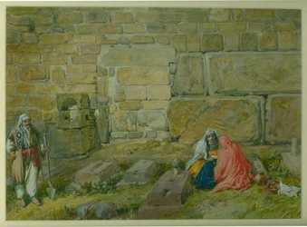 Bygget opp døråpning i East Wall of Haram, nær Golden Gate, 1872 (wc og blyant på papir)