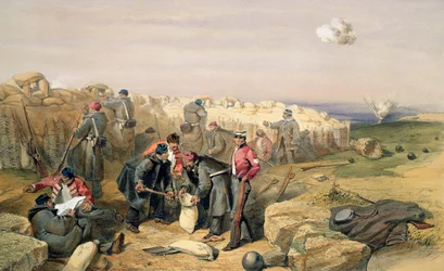 Russian Rifle Pit (nå britisk), plate fra 